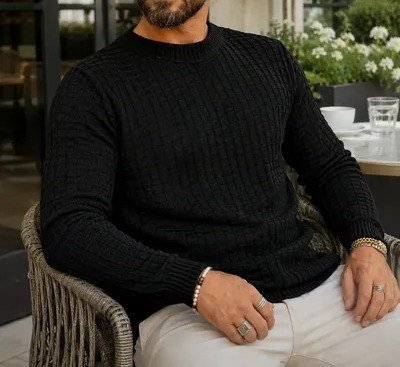 Blusa De Frio Suéter Masculino Lã Tricot
