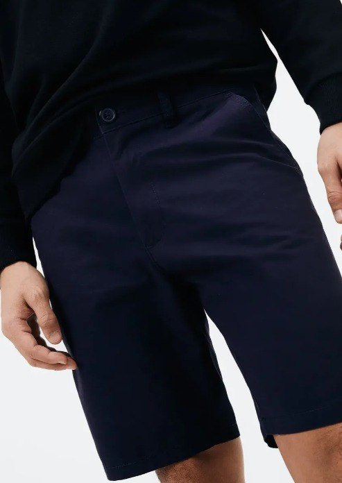 Bermuda Masculina Em Sarja Hering Básica Chino Bolso Faca