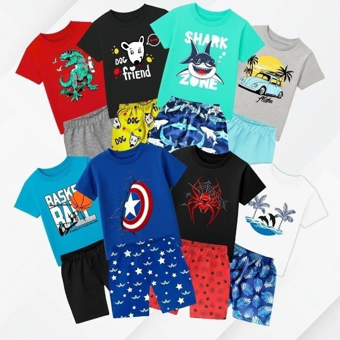 Kit Sortido 10 Peças Roupas Infantil Menino Verão