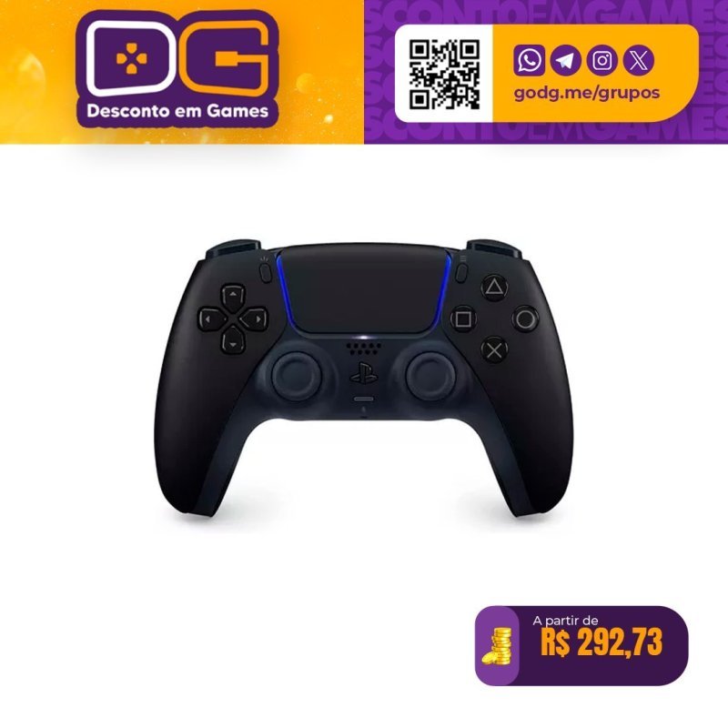Controle PS5 Dualsense - Midnight Black