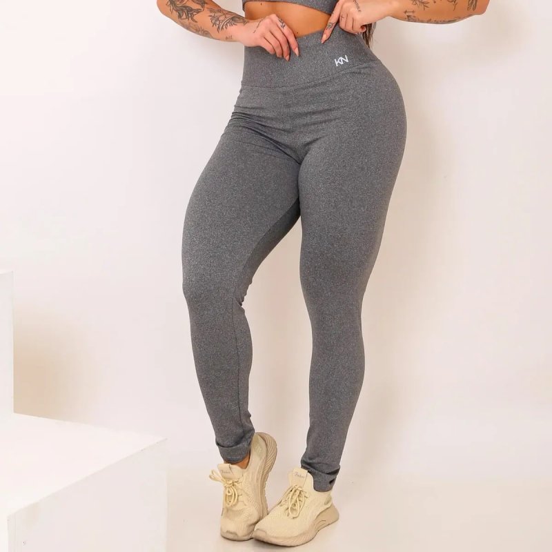 Calça Legging Fitness Zero Transparência Cintura Alta Koenig