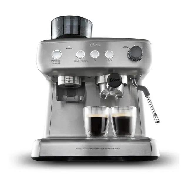 Cafeteira Espresso Oster Perfect Brew 15 barras C/molino Color Plateado