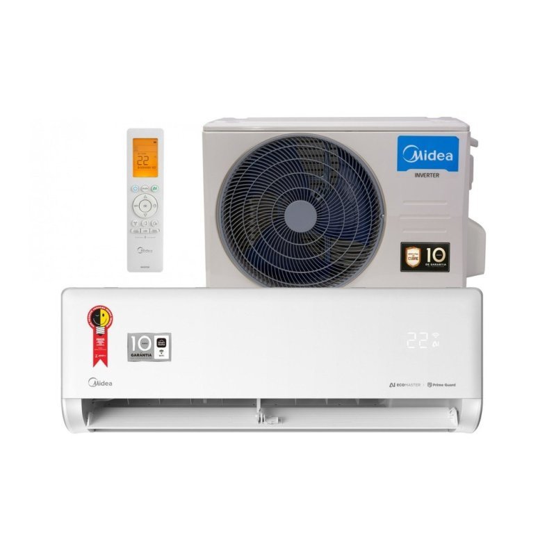 Ar Condicionado Split Midea Ai Ecomaster 12000 Btu R32 Frio 42ezvca12m5 Branco 220v
