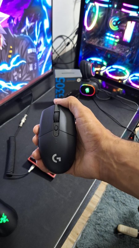 Mouse Sem Fio Logitech G305 LIGHTSPEED Preto + Frete Grátis