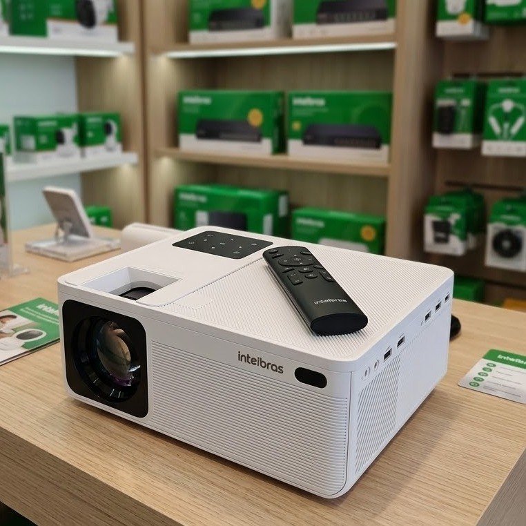 Projetor PFL5211 Full HD 5200lm Branco Intelbras 127/220V