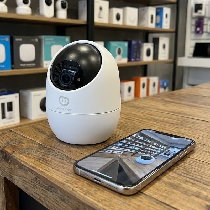 Câmera Wifi Inteligente Beans View D210 1080p Pan Tilt 360° Branco