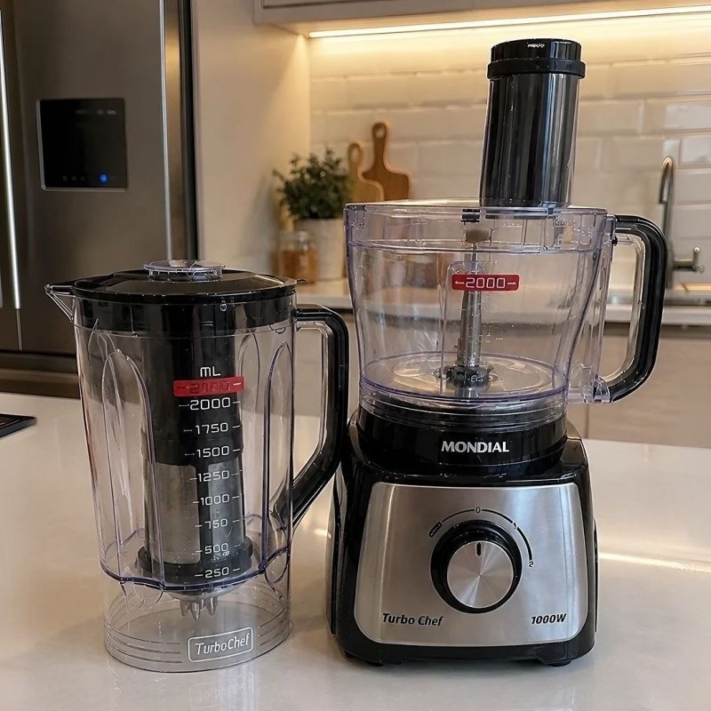 Multiprocessador Mondial MPN-01-B Preto 127V + Frete Grátis