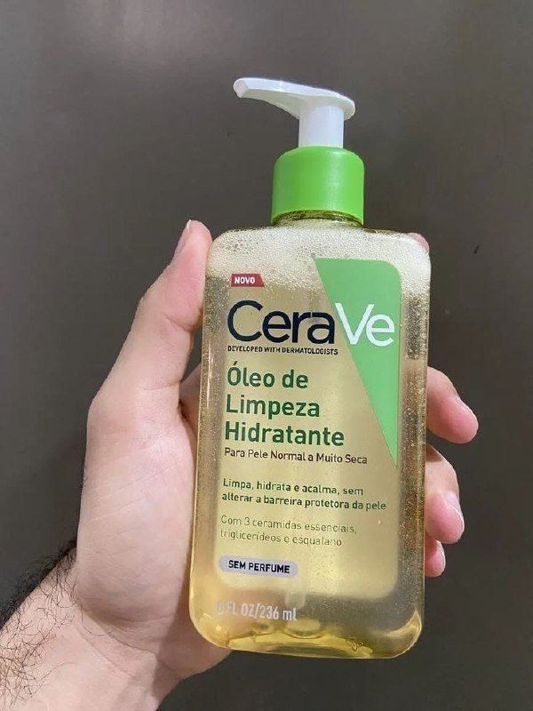 Óleo de Limpeza Facial Hidratante Para Pele Seca e Atópica CeraVe 236ml