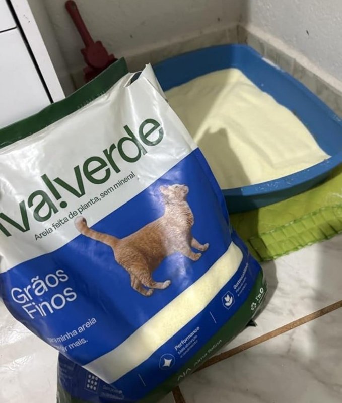 Viva Verde Areia Higiênica Biodegradável para Gatos Grãos Finos 4kg