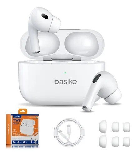 Basike Fone De Ouvido Sem Fio Bluetooth Para Bluetooth 5.3 Branco