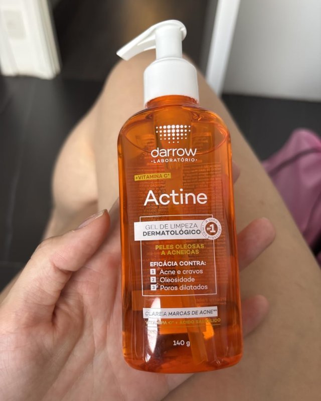 Darrow Actine Gel Facial Redução da Acne e Oleosidade Imediatamente 140g