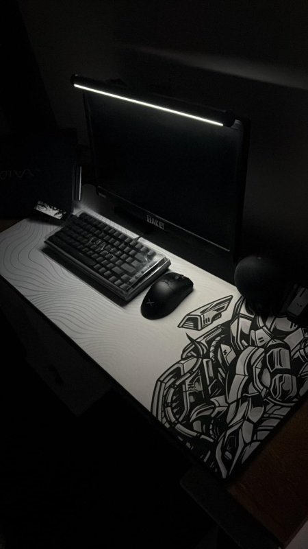 Mousepad Gamer Redragon Flick XL Special Edition Cypher Branco e Preto 400x900mm