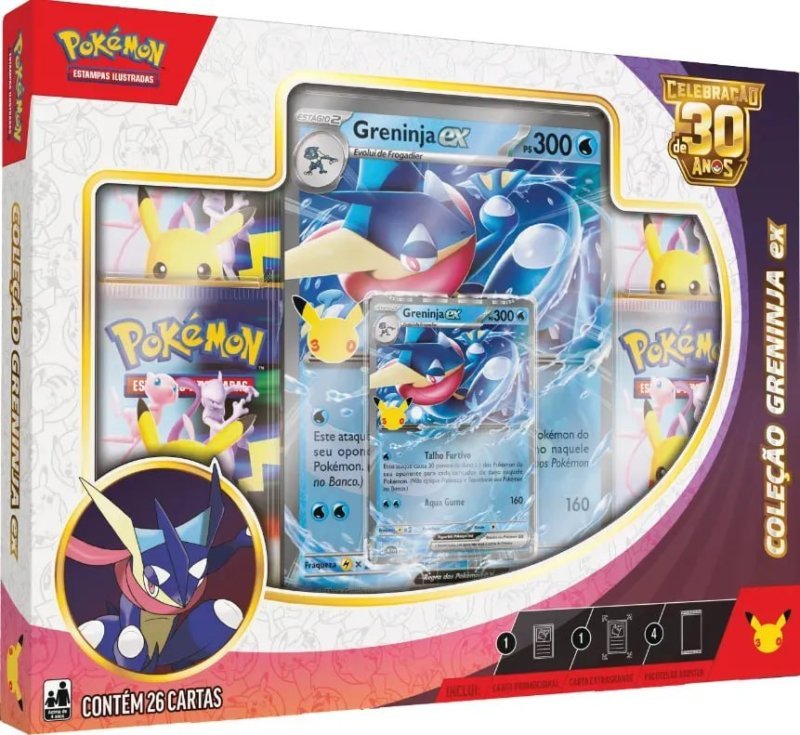 Pokémon Celebração de 30 anos Box Ex Greninja