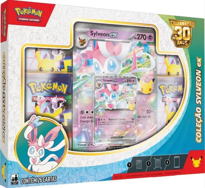 Pokémon Celebração de 30 anos Box Ex Sylveon