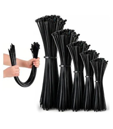 Kit 500 Fita Hellerman Cinta Plástica Enforca Gato 5