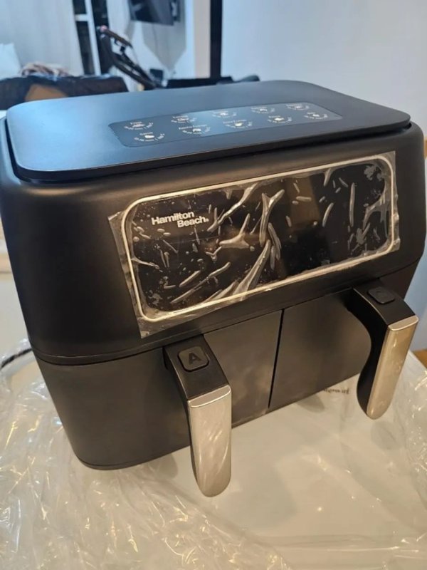 Fritadeira Dual Air Fryer Duplo Cesto 8l Hamilton Beach 220V