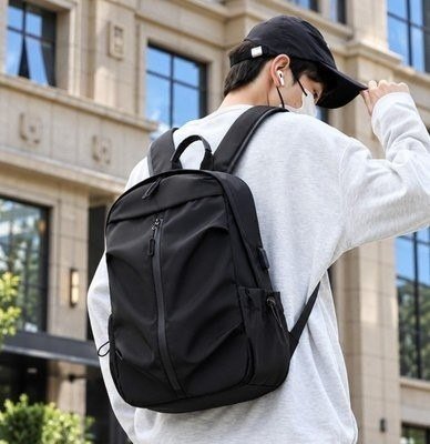 Mochila Masculina Notebook Impermeável Entrada Usb Faculdade Preto