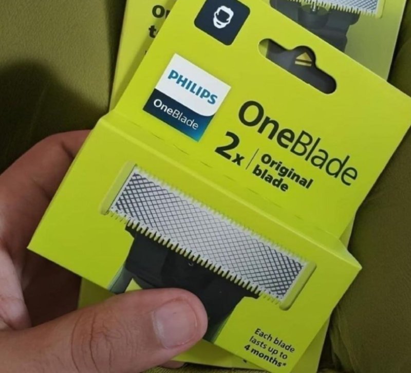 02 un. Lâminas de Reposição Philips OneBlade
