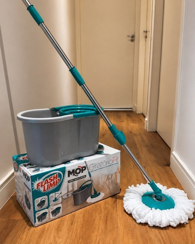 Mop FIT Giratório com 2 refis microfibra