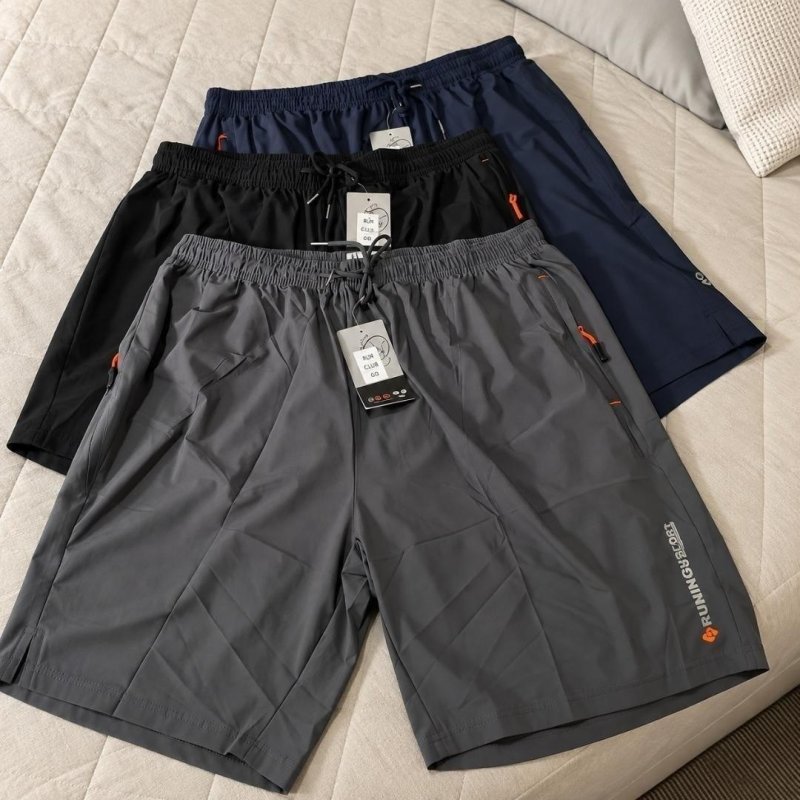 Kit 3 Shorts Esportivos Plus Size Masculino Secagem Rápida