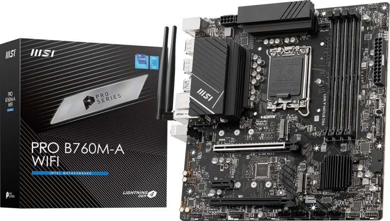 Placa Mãe MSI PRO B760M-A WIFI - DDR5