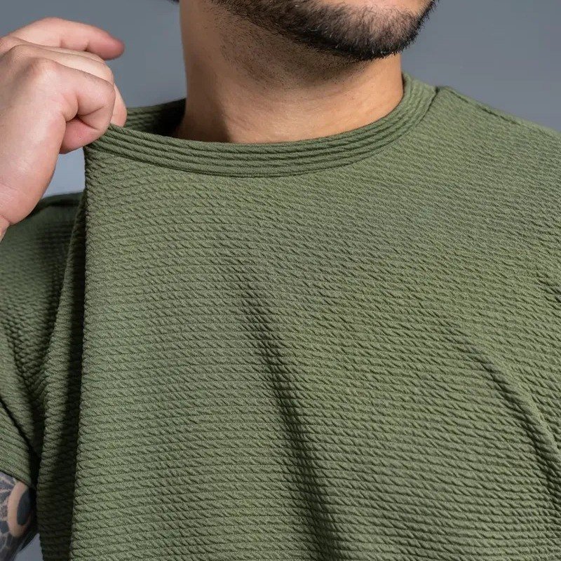 Camiseta Masculina Manga Curta Confortável Dia A Dia (P ao GG)
