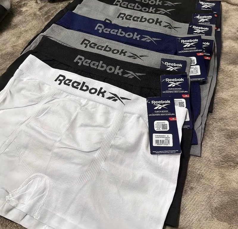 Kit 6 Cuecas Reebok Boxer Microfibra Classic Masculina (P ao GG)