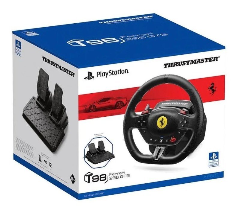 Volante Thrustmaster T98 Ferrari 296 GTB Direct Drive + Frete Grátis