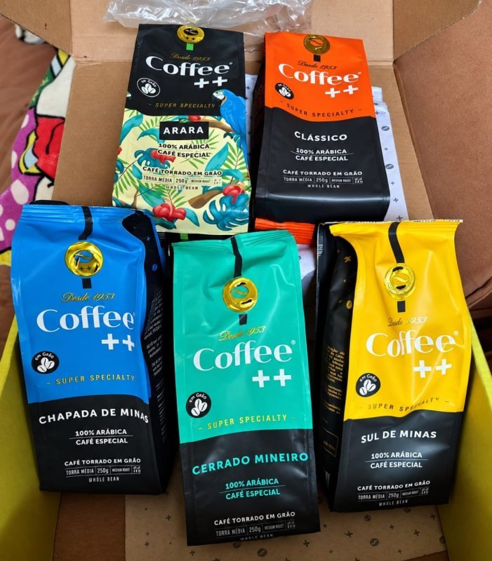 Kit 5 Pacotes Café Especial Em Grãos Coffee Mais - 5 x 250g