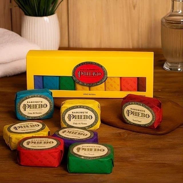 Kit 08 un. Sabonete PHEBO Amarelo 90g