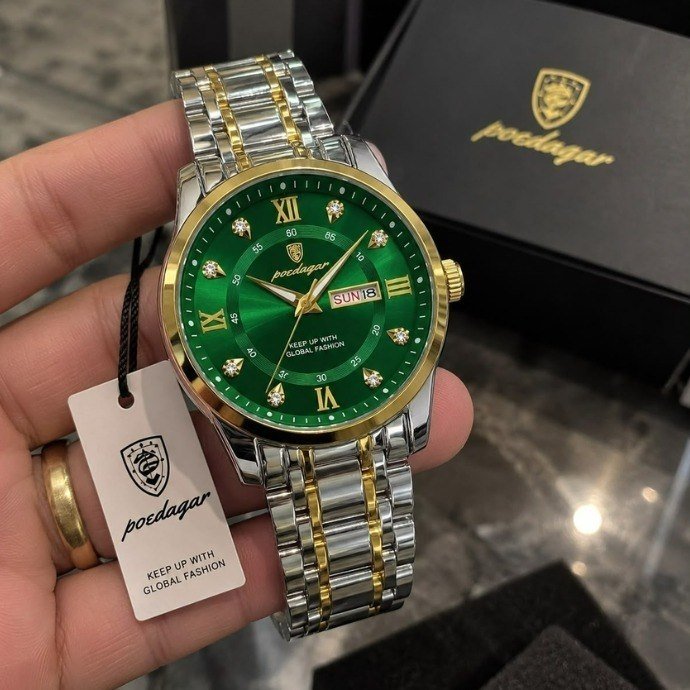 Relógio Poedagar Masculino Luxo Original Com Nota Fiscal + Frete Grátis