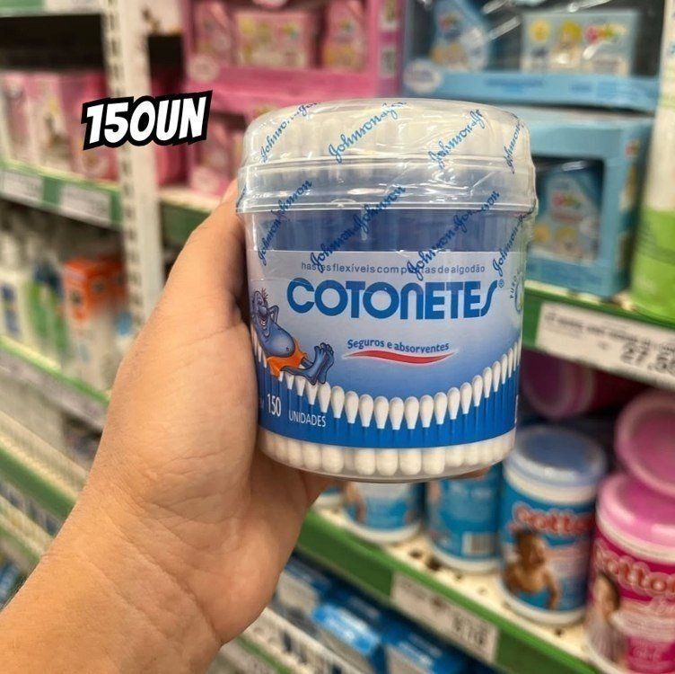 Cotonetes Hastes Flexíveis Pote 150un + Frete Grátis