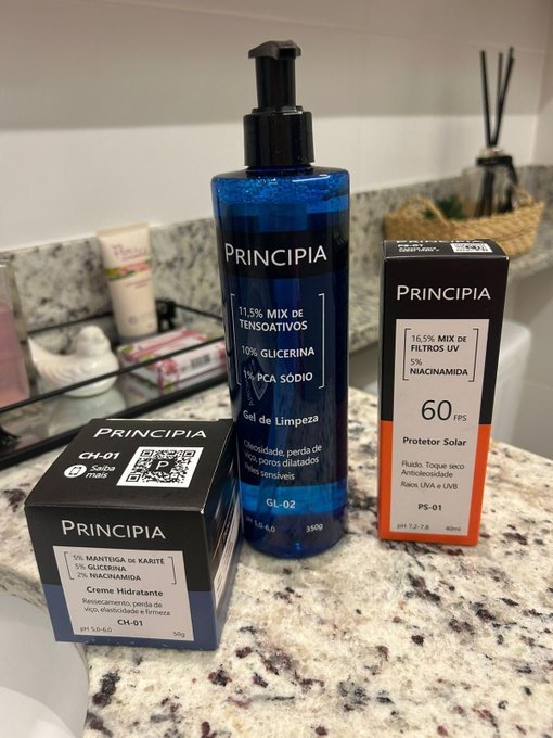 Kit Principia Skincare GL-02 + CH-01 + PS-01 + Frete Grátis