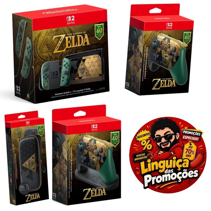 Pré-venda dos itens temáticos de Zelda Switch 2