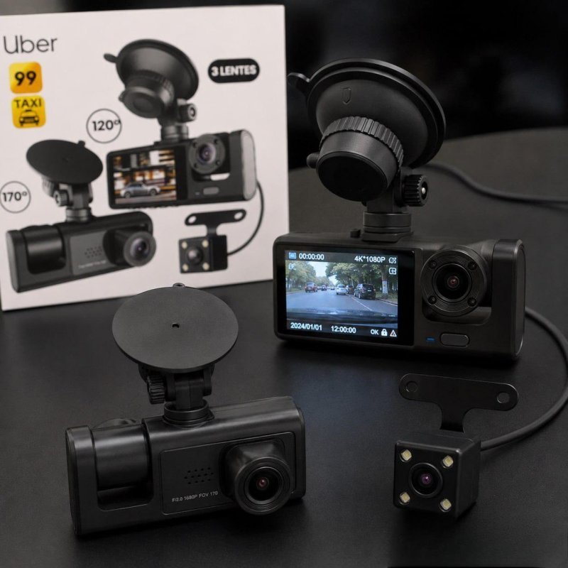 Câmera Automotiva Icarbonx Wifi Dash Cam Icx0524 1080p