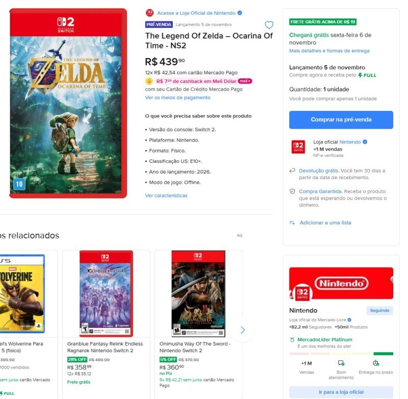 The Legend Of Zelda – Ocarina Of Time - NS2