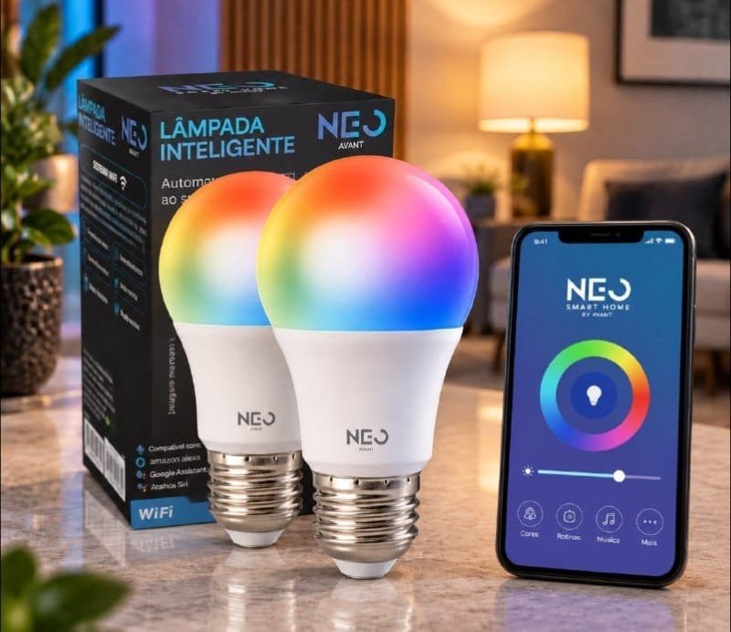 Kit 2 Lâmpadas LED Pera Smart Avant Neo