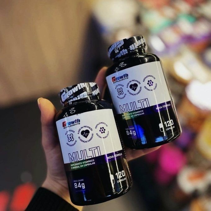 Multivitamínico 120 Cápsulas Growth Supplements + Frete Grátis