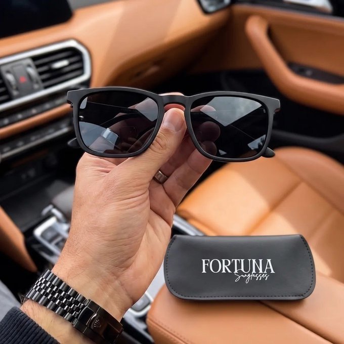 Óculos de Sol Quadrado Proteção UV400 + Frete Grátis
