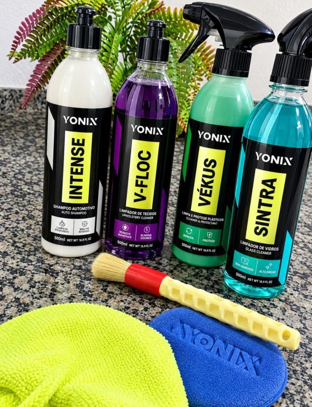 Kit Lavagem Automotiva Vonixx Vexus Shampoo Neutro V-Floc Revitalizador + Frete Grátis