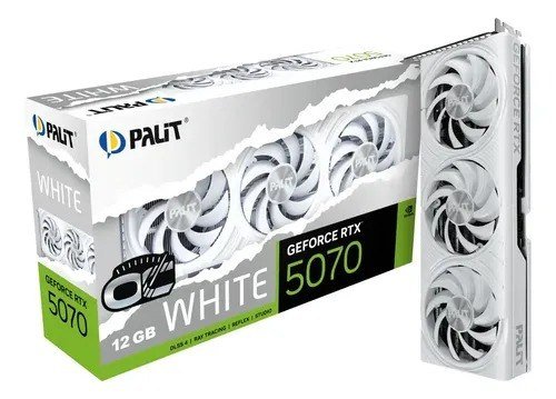 Palit Rtx 5070 White Oc 12GB Gddr7 Pcie 5.0 Cor Branca