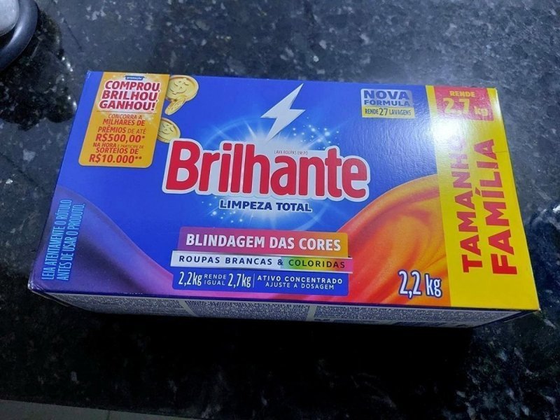 Brilhante Limpeza Total - Sabão Em Pó 2.2Kg