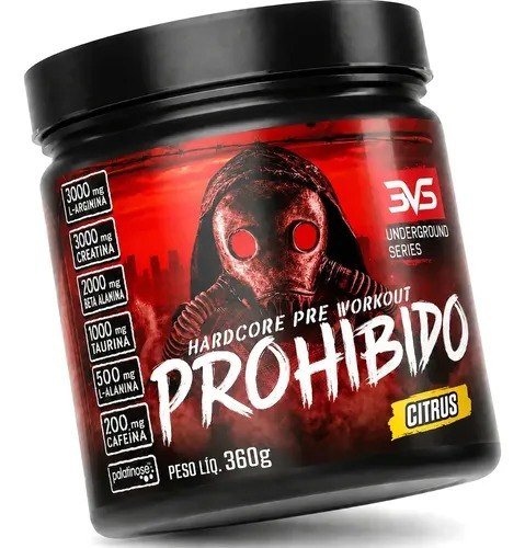 PRÉ TREINO PROHIBIDO 360g Sabor Citrus