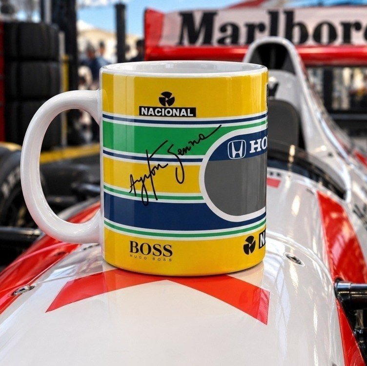 Caneca Ayrton Senna Fórmula 1 F1 Corrida - Mega Oferta!!!