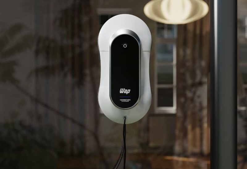 WAP Robô Limpa Vidros Robot W500 72W Bivolt com Bateria de Emergência e Sensores Antiqueda