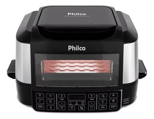 Fritadeira Elétrica Air Fryer Philco PAF12A Barbecue Digital 12L Preta - 220V