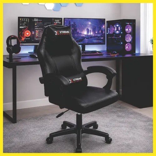 Cadeira Xtreme Gamers Ergonômica 130o Escritório Reclinável Preto