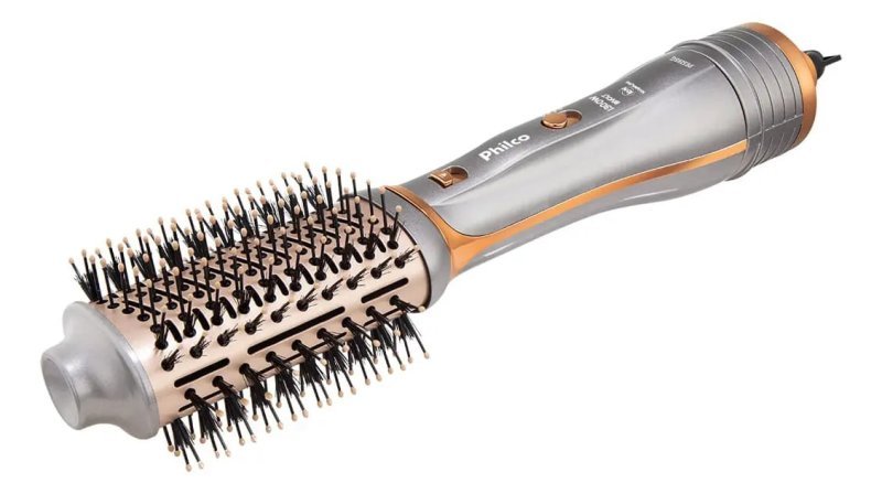 Escova Secadora Philco PES19SG 3 Acessórios 1300W Cor Prata