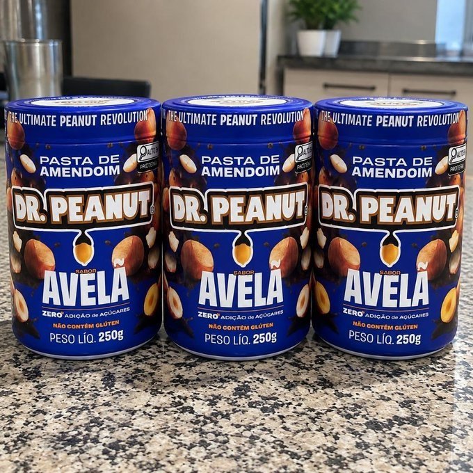 Pasta de Amendoim Dr. Peanut Sabor Avelã com Whey 250g