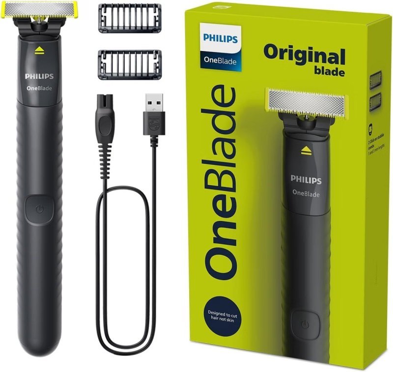 OneBlade Philips Barbeador aparador e raspador Qp1424/10 com 2 Pentes Bivolt